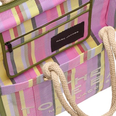 THE STRIPE MESH LARGE TOTE BAG